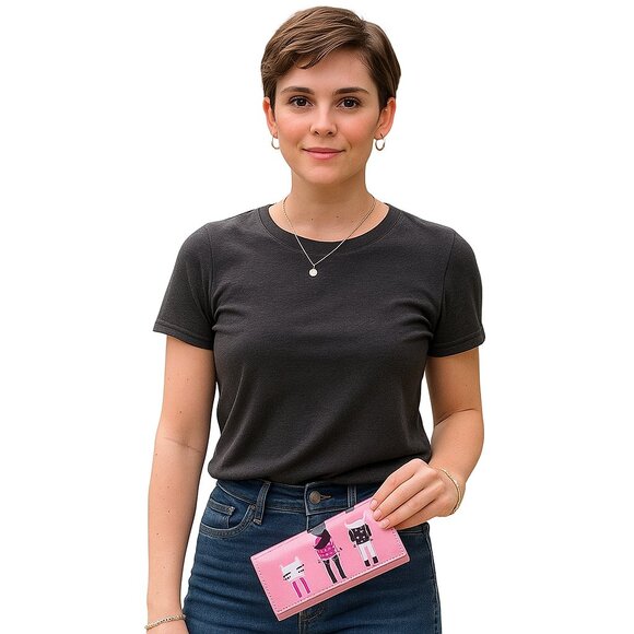 NEW Sweet Cats Wallet - Pink - Picture 2 of 8